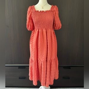 Midi Smocked Dress